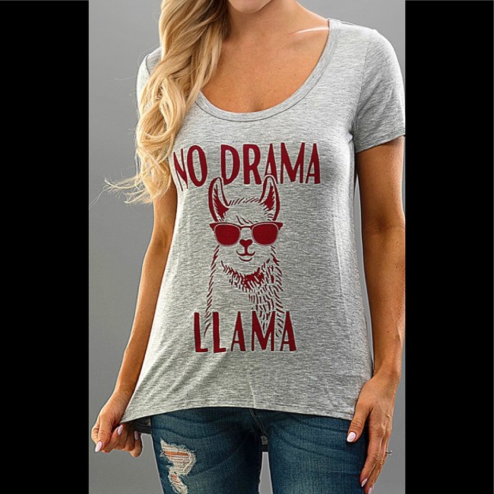 🍀Last One🍀 No Drama Llama tee